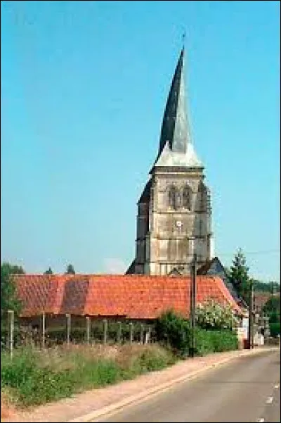 Village de l'arrondissement de Montreuil-sur-Mer, sur les bords de la Lys, Verchin se situe en r&eacute;gion ...