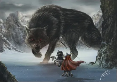 Dans la mythologie nordique, comment s'appelle le loup gigantesque, fils de Loki et de la g&eacute;ante Angrboda ?