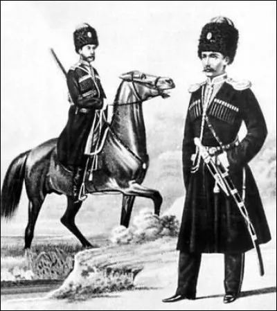 Comment appelait-on les c&eacute;l&egrave;bres cavaliers de l'arm&eacute;e du tsar&nbsp; ?