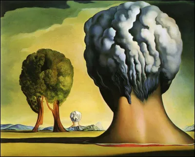 Quel peintre surr&eacute;aliste est l'auteur de ce tableau intitul&eacute; ''Les Trois Sphinx de Bikini'' ?