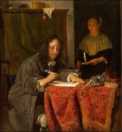 Qui a peint "Jeune homme &eacute;crivant" ?