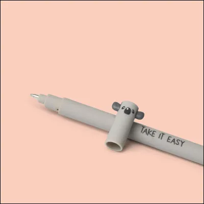 Quelle est l'inscription de ce stylo Legami ?