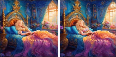 &Agrave; gauche la princesse n'a pas sa couronne.