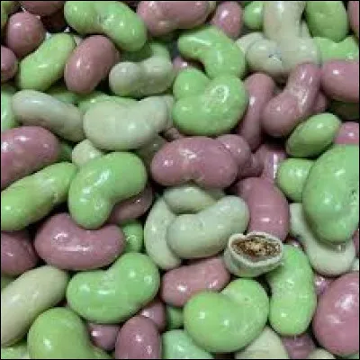 D'o&ugrave; nous viennent ces bonbons en forme de haricots, chocolat blanc enrobant de la nougatine ?