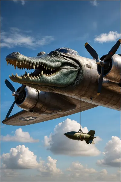 Un crocodile qui prend l�avion.On l�appelle :