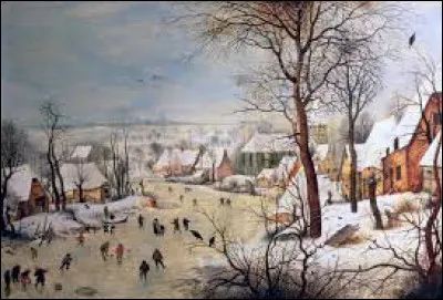 Qui a peint "Paysage d'hiver avec patineurs et trappe aux oiseaux" ?