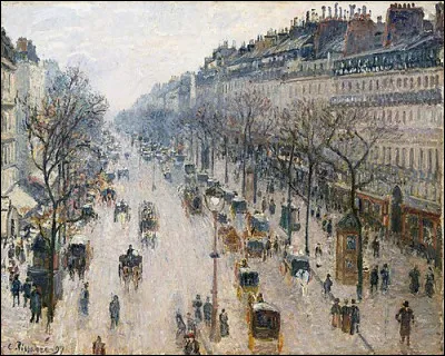 Qui a peint "Boulevard Montmartre, matin d'hiver" ?
