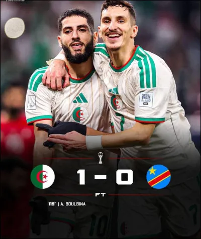 Qui a marqu&eacute; le but pour l�Alg&eacute;rie (match Alg&eacute;rie - Congo) ?