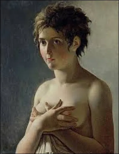 Quel n&eacute;oclassique, peu connu du grand public, a, en 1794, r&eacute;alis&eacute; ce tableau nomm&eacute; ''Jeune fille en buste'' ?