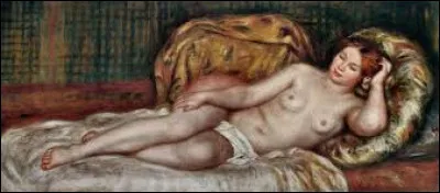 En 1907, quel impressionniste a r&eacute;alis&eacute; cette toile intitul&eacute;e ''Grand nu'' ?