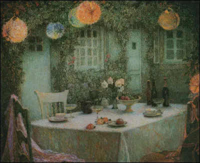 Qui a repr&eacute;sent&eacute; ''La Table aux lanternes'' ?
