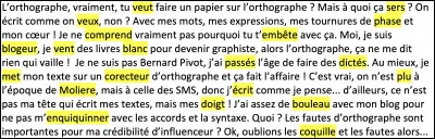 Il y a beaucoup de fautes : il faut proc&eacute;der &agrave; une ...