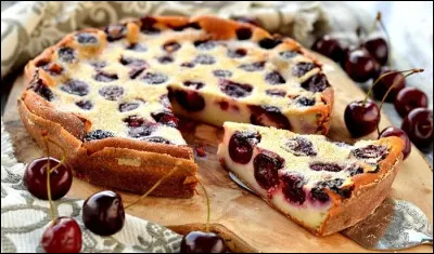 Quel est le nom de ce g&acirc;teau originaire du Limousin compos&eacute; de cerises non d&eacute;noyaut&eacute;es et recouvert d'un appareil &agrave; flan ?