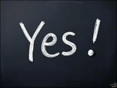 Qui dit "YES !" ?
