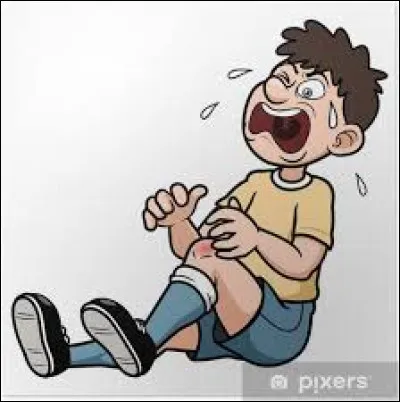 Il souffre d'une petite ... au genou