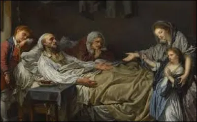 De ces trois peintres, lequel a r&eacute;alis&eacute; cette toile nomm&eacute;e ''La Dame de charit&eacute;'', en 1773 ?