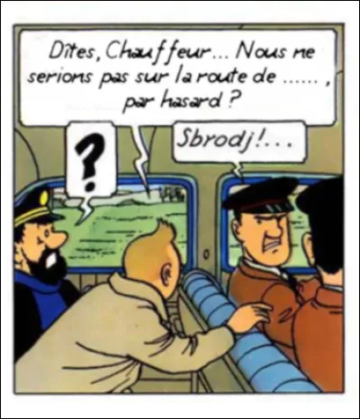 Toujours sur la br&egrave;che et sur les routes, le Tintin ! Laquelle a-t-il pris, cette fois-ci ?