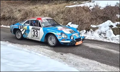 Quelle est cette berlinette qui remporta plusieurs fois le fameux rallye ?