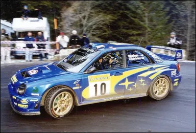 Tommi M&auml;kinen s'imposa au rallye de Monte-Carlo en 2002 avec cette...