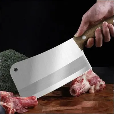 Cet ustensile pour les viandes a deux fonctions, couper et &eacute;craser &agrave; plat. Quel est son nom ?