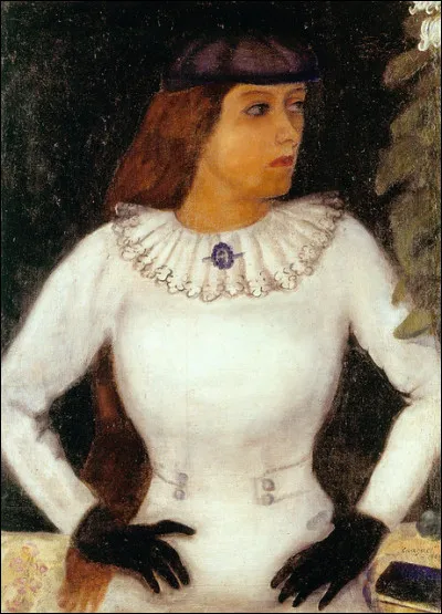 Quel peintre a repr&eacute;sent&eacute; Bella dans le portrait "Ma fianc&eacute;e aux gants noirs" ?