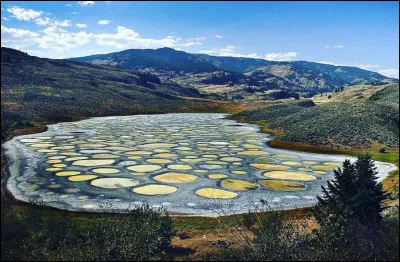 Dans la province de Colombie-Britannique je d&eacute;couvre le Spotted Lake, "lac tachet&eacute;" en fran&ccedil;ais. O&ugrave; suis-je ?