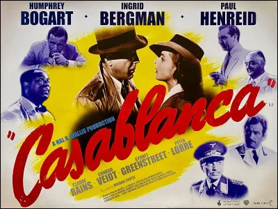 "Casablanca" est un long-m&eacute;trage jou&eacute; par Ingrid Bergman.