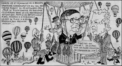 Quelle ville a accueilli l'atterrissage en montgolfi&egrave;re des fr&egrave;res Robert le 19 septembre 1784 ?