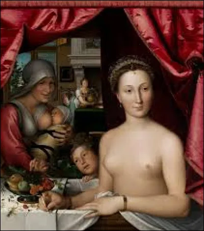Quel artiste, peintre officiel &agrave; la Cour de Fran&ccedil;ois Ier, a r&eacute;alis&eacute;, vers 1571, cette toile nomm&eacute;e ''Dame au bain'' ?