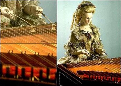 Voici un autre automate r&eacute;alis&eacute; en Allemagne par un horloger en 1780 nomm&eacute; la joueuse de Tympanon. Qui l'ach&egrave;te en 1784 ?