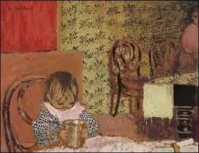 Quel nabi a r&eacute;alis&eacute; cette toile intitul&eacute;e ''Enfant avec un gobelet'' ?