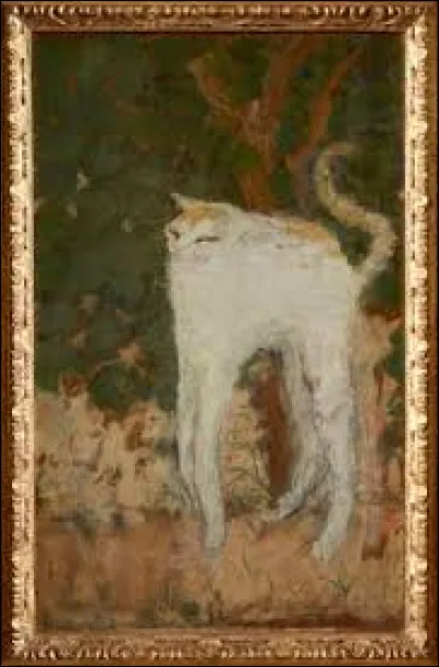 Qui a peint ce tableau intitul&eacute; "Le Chat blanc" ?
