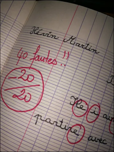 Quelle est ta moyenne en classe ?