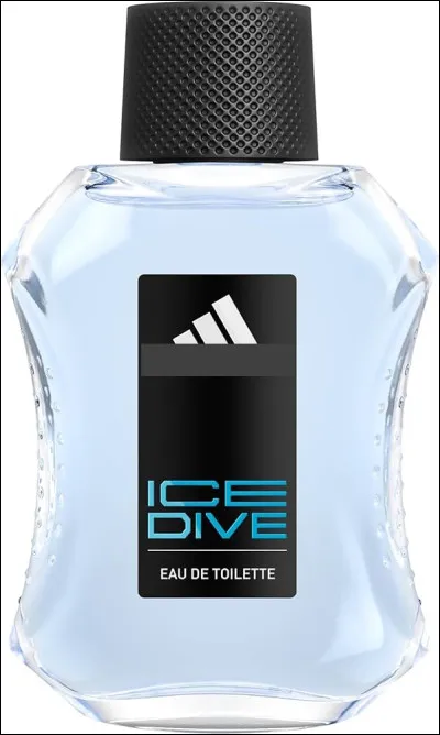 Quelle marque aux trois bandes commercialise cette eau de toilette ''Ice Dive'' ?