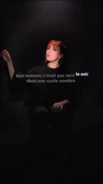 Qui a &eacute;crit : ''Ruelle sombre'' ?