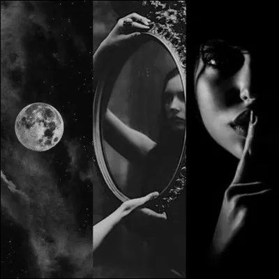 On te donne 3 mots : Lune - Miroir - Silence.Que fais-tu ?