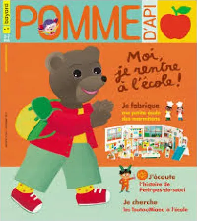 ''Pomme d'Api'' est un magazine pour enfants cr&eacute;&eacute; en 1966 pour les gamins de trois &agrave; sept ans. Quel est son type de parution ?