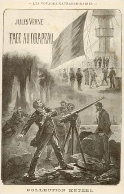Dans "Face au drapeau", Jules Verne emm&egrave;ne son h&eacute;ros aux confins de l'archipel des Bermudes. L'invention g&eacute;niale du h&eacute;ros, Thomas Roch, devait lui apporter gloire et fortune mais la folie des grandeurs qui le gagne lui vaut d'&ecirc;tre intern&eacute;. En rapport avec les pr&eacute;occupations de son &eacute;poque, et tristement pr&eacute;monitoire, quelle est l'invention dont il est question dans ce r&eacute;cit ?