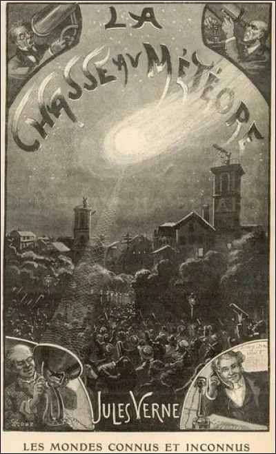 Dans "La chasse au m&eacute;t&eacute;ore", Jules Verne nous pr&eacute;sente un scientifique fran&ccedil;ais fantasque qui a mis au point un appareil capable de contr&ocirc;ler un m&eacute;t&eacute;ore. La potentielle chute de l'objet, compos&eacute; d'or, d&eacute;cha&icirc;ne les foules. Le m&eacute;t&eacute;ore dispara&icirc;tra cependant dans un pays constitutif du royaume du Danemark : ...