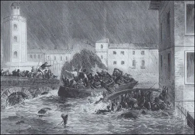 En juin 1875 la crue de quel fleuve a tu&eacute; 500 personnes, inondant notamment Saint-Cyprien (en photo) ?