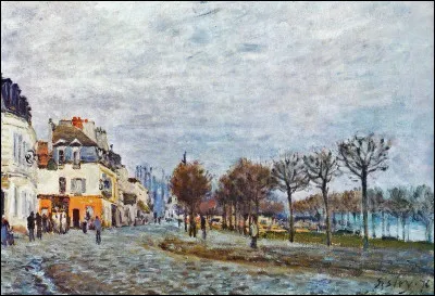 Cette toile repr&eacute;sentait Marly-le-Roi inond&eacute;e. Il en est de m&ecirc;me pour celle-ci, du m&ecirc;me peintre. Quel fleuve avait envahi la ville ?