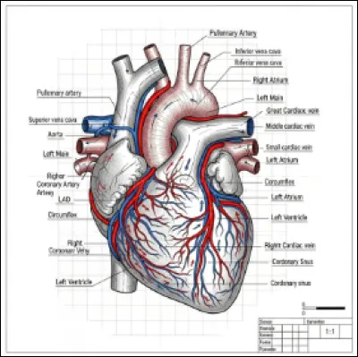 La veine pulmonaire vient (sort) toujours des...