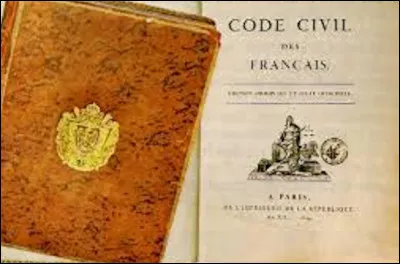 Qui a promulgu&eacute; le Code civil en France en 1804 ?