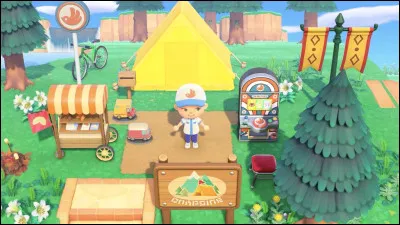 De quelle couleur est la tente du d&eacute;but ?