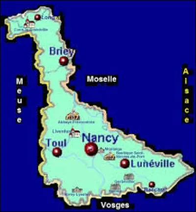 Laquelle de ces villes ne se situe pas en Meurthe-et-Moselle ?