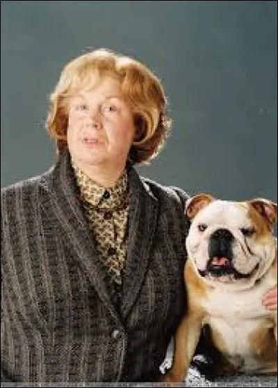 Comment s'appelle le chien que la tante Marge a amen&eacute; avec elle chez les Dursley ?