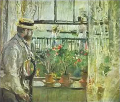 On d&eacute;bute ce quiz en cherchant un impressionniste. En 1875, quel artiste a r&eacute;alis&eacute; cette toile intitul&eacute;e ''Eug&egrave;ne Manet &agrave; l'&icirc;le de Wight'' ?