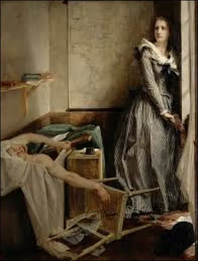 Peinte en 1860, ''Charlotte Corday'' est une toile de l'acad&eacute;micien...