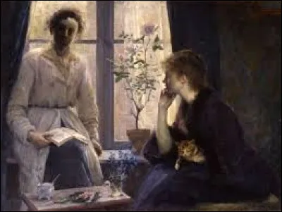 Quelle impressionniste a r&eacute;alis&eacute;, en 1888, cette toile nomm&eacute;e ''Contre-jour'' ?