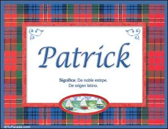 Mon pr&eacute;nom est Patrick : On s'&eacute;tait dit rendez-vous dans 10 ans sur le port de Tunis ! J'ai pas envie d'fermer ma gueule, qui a le droit de faire &ccedil;a ? Mon nom est :